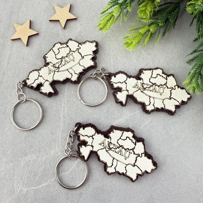 Брелок Карта Казахстана Актау