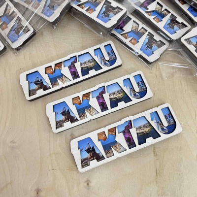 Магнит рамка буквы Актау