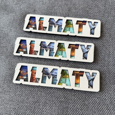 Магнит рамка буквы Алматы