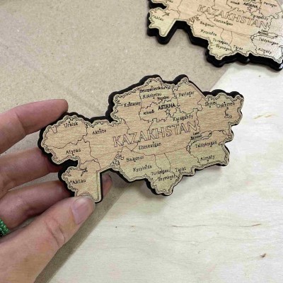 Магнит Карта Казахстана Магнит Карта Казахстана