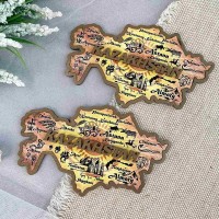 Магнит цветной Карта Казахстана