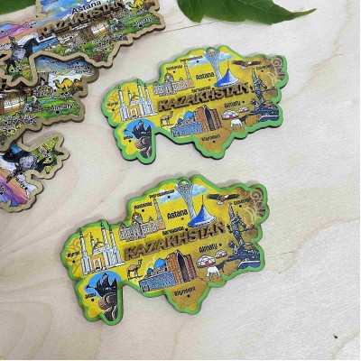 Магнит цветной Карта Казахстана