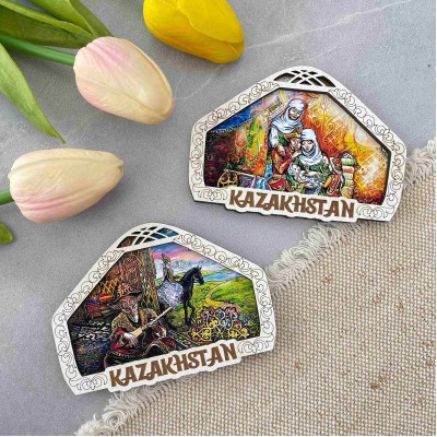 Магнит рамка Юрта с шаныраком Казахстан