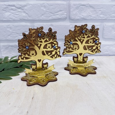 Настольный сувенир золото Дерево