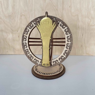 Сувенир Шанырак 110х80 мм. золото Байтерек