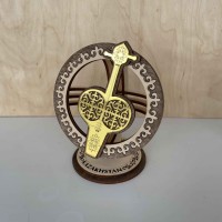 Сувенир Шанырак 110х80 мм. золото Кобыз