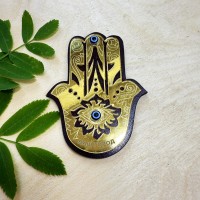 Магнит золото Ладонь Фатимы Магнит золото Ладонь Фатимы