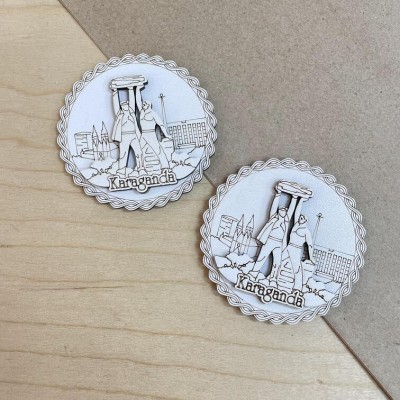 Магнит круглый Шахтеры