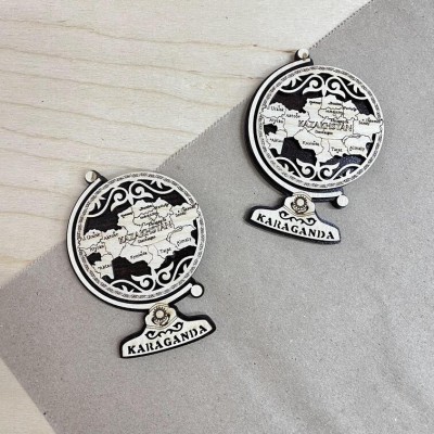 Магнит Глобус карта