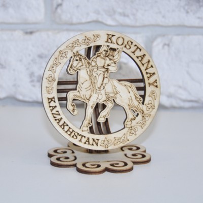 Сувенир Шанырак мини 90х80 мм. Джигит 