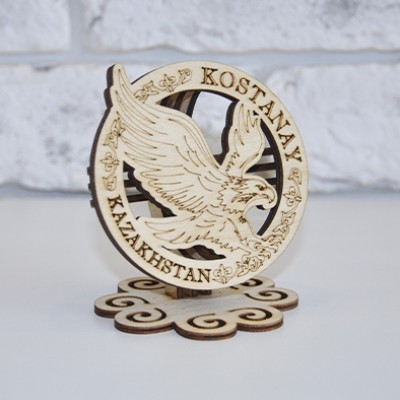 Сувенир Шанырак мини 90х80 мм. Орёл