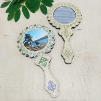 Зеркало круглое цветное 