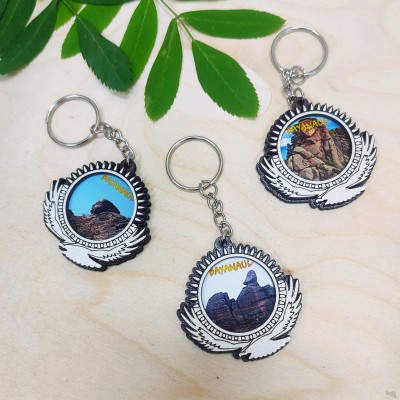 Брелок рамка Солнце с орлом