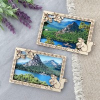 Магнит рамка Белка в лесу