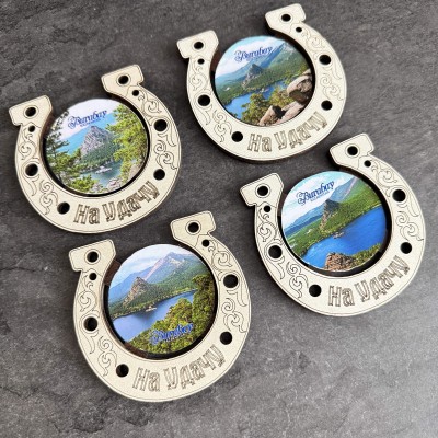 Магнит Подкова с картинкой