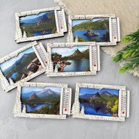 Магнит рамка Лес с термометром