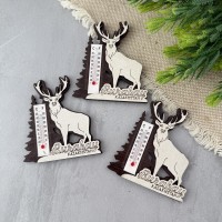 Магнит Олень с термометром