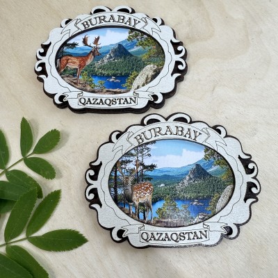 Магнит рамка овал Картина