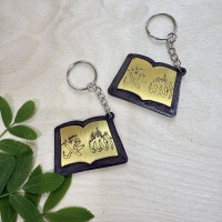 Брелок золото Книга