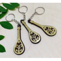 Брелок золото Домбра