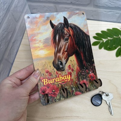 Ключница цветная Лошадь