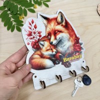 Ключница цветная Лисята