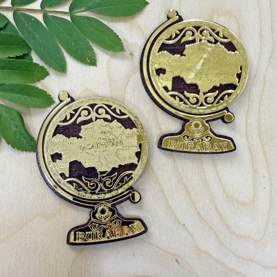 Магнит золото Глобус карта Магнит золото Глобус карта