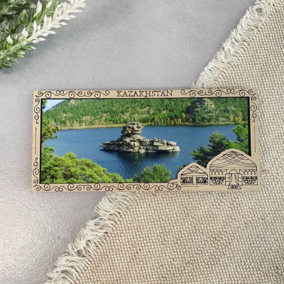 Магнит рамка Панорама Юрта