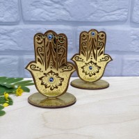 Настольный сувенир золото Ладонь Фатимы