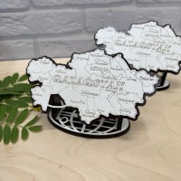 Настольный сувенир Карта Казахстана большая