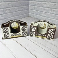 Органайзер 3 отдела золото Бурабай 