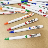 Ручка пластиковая с цветным клипом