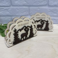 Салфетница Олень в лесу