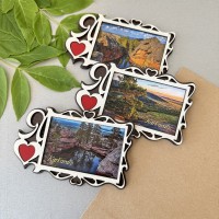 Магнит рамка Я люблю 