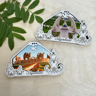 Магнит рамка Юрта с торсыком Магнит рамка Юрта с торсыком