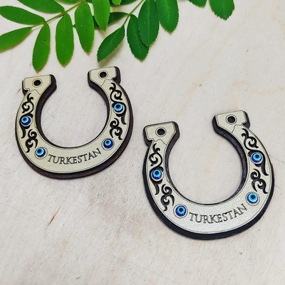 Магнит Подкова с глазками