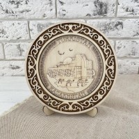 Тарелка резная 3D 20см Мавзолей Ахмеда Ясави Тарелка резная 3D 20см Мавзолей Ахмеда Ясави