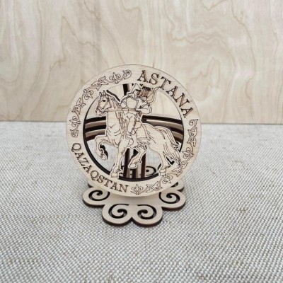 Сувенир Шанырак мини 90х80 мм. Джигит