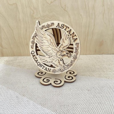 Сувенир Шанырак мини 90х80 мм. Орёл