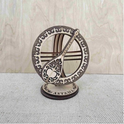 Сувенир Шанырак 110х80 мм.  Домбра 