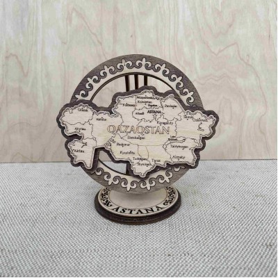 Сувенир Шанырак 110х80 мм. Карта Астана Сувенир Шанырак 110х80 мм. Карта Астана