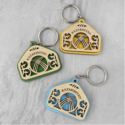 Брелок цветной Юрта Казахстан Брелок цветной Юрта Казахстан