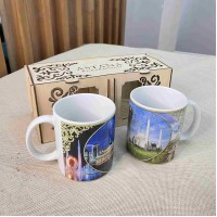 Кружки керамические 2 шт в деревянной коробке Астана Кружки керамические 2 шт в деревянной коробке Астана