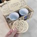 Кружки керамические 2 шт в деревянной коробке Астана