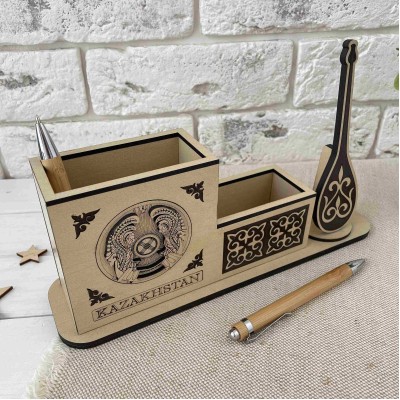 Органайзер 2 отдела светлый с домброй