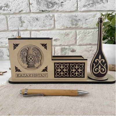 Органайзер 2 отдела светлый с домброй