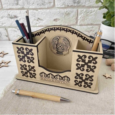 Органайзер 3 отдела светлый герб