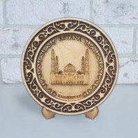 Тарелка резная 3D 15см Мечеть