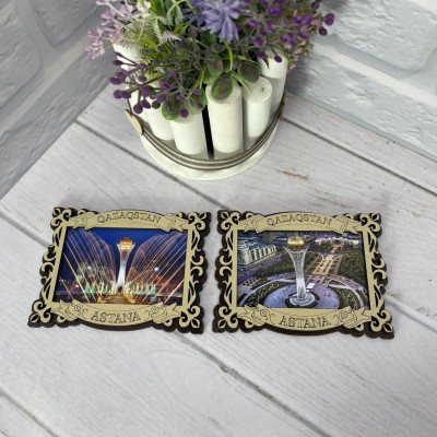 Магнит рамка горизонтальный Картина Астана