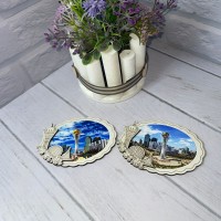 Магнит однослойный овал Астана